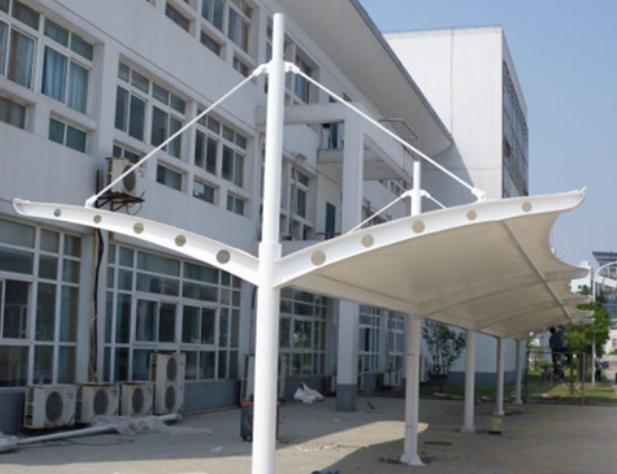 Membrane structure for transportation facilities