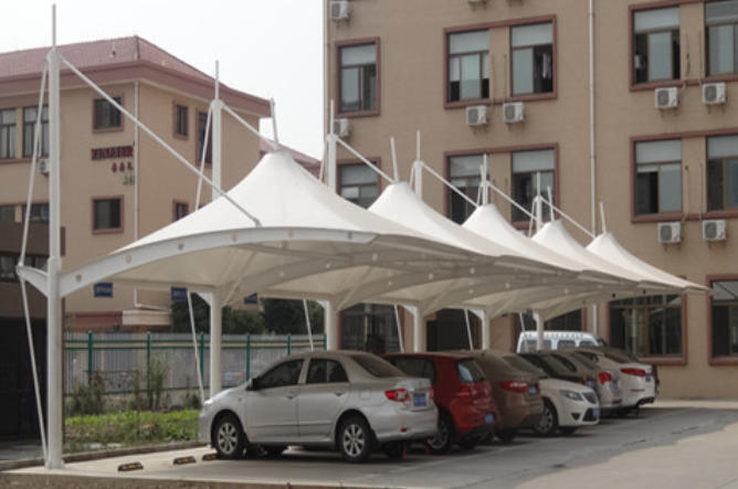 Membrane structure for transportation facilities