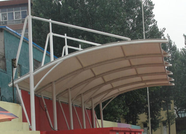 Sports facility membrane structure
