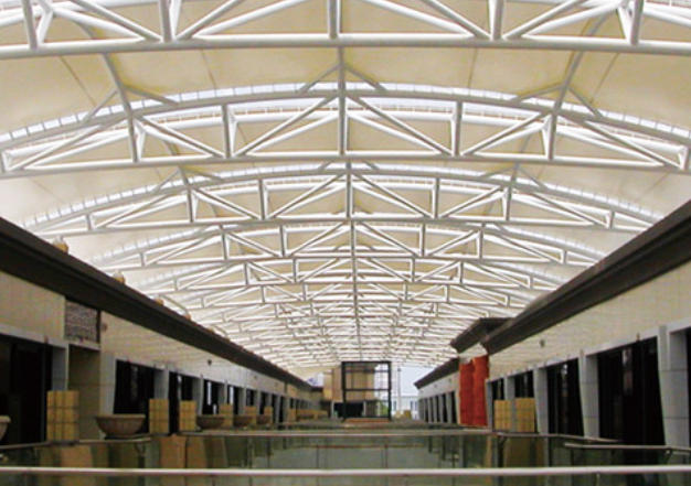 Commercial facility membrane structure