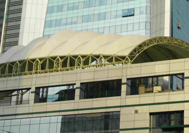 Commercial facility membrane structure