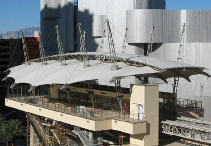 Commercial facility membrane structure