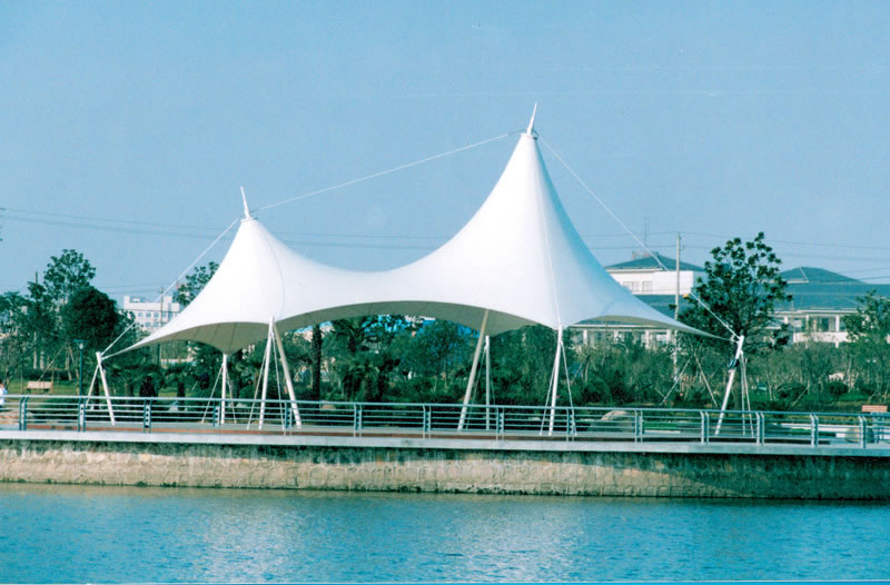 Landscape facility membrane structure