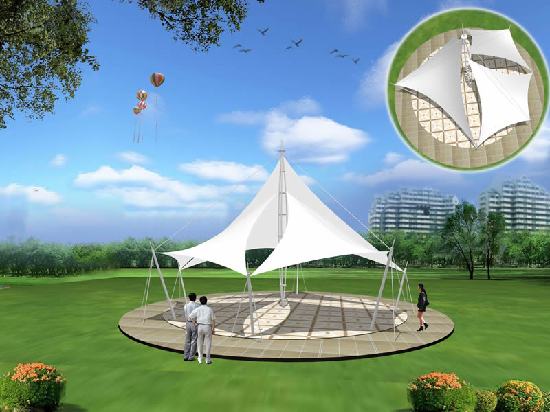 Landscape facility membrane structure