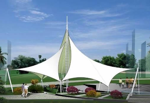 Landscape facility membrane structure