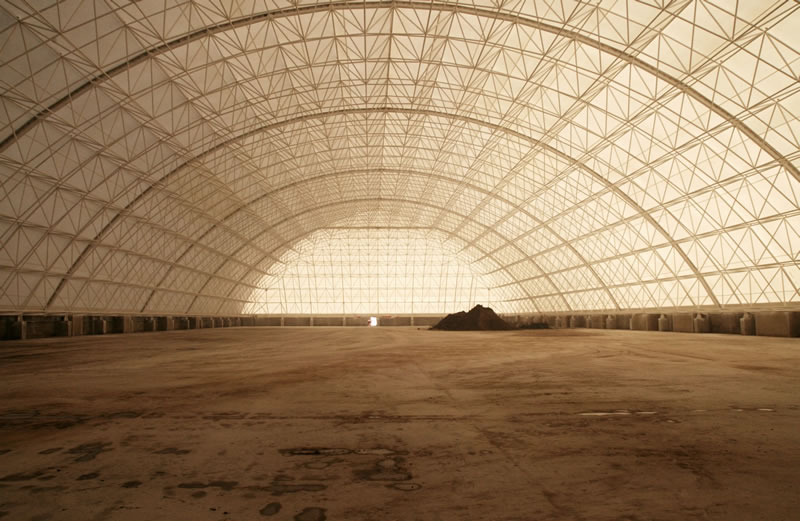 Coal shed septic tank facility