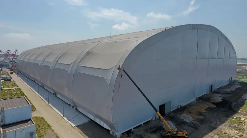 Coal shed septic tank facility